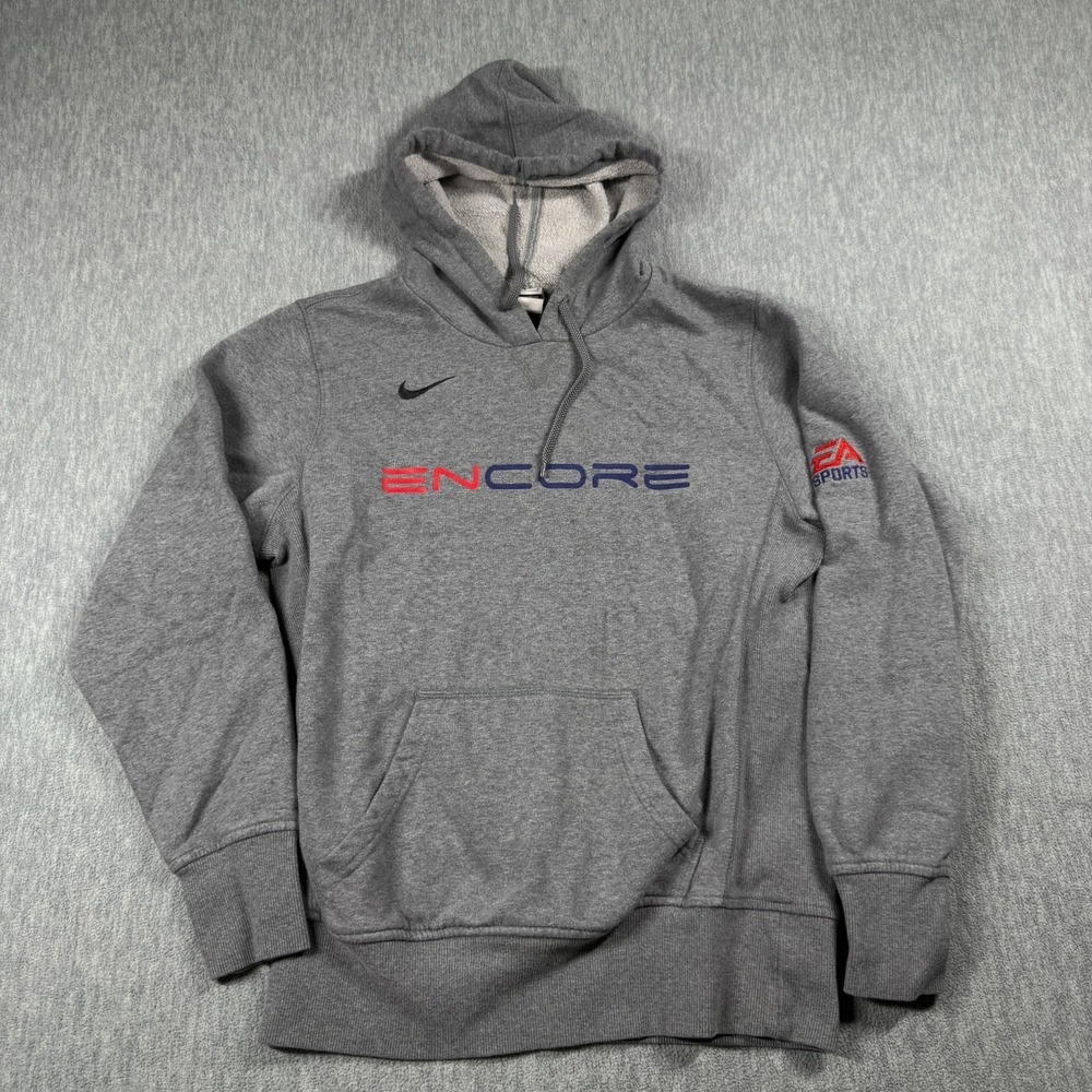 Nike‎ Hoodie Mens Medium Gray Encore EA Sports Video Game Graphic Pullover Swish
